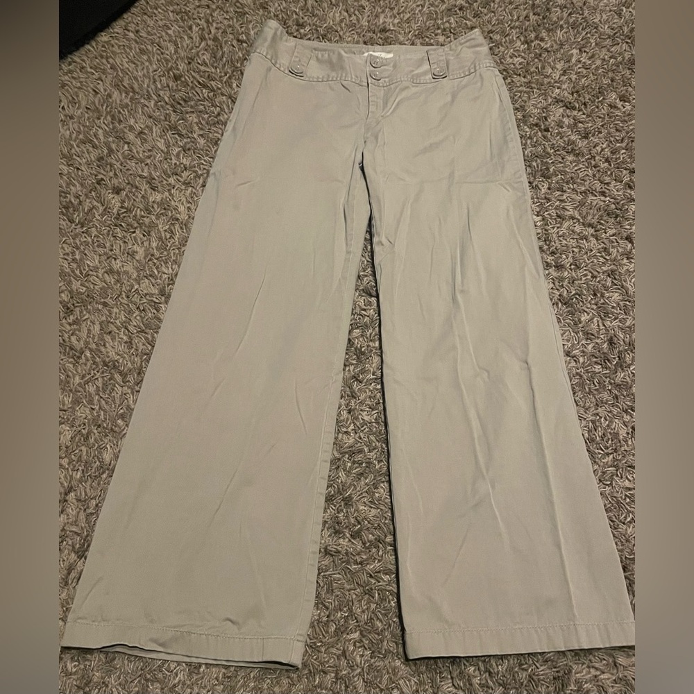 London Jean Chino Bridget Fit Chino Khaki Cargo Tan Beige Pants 8 Short Petite